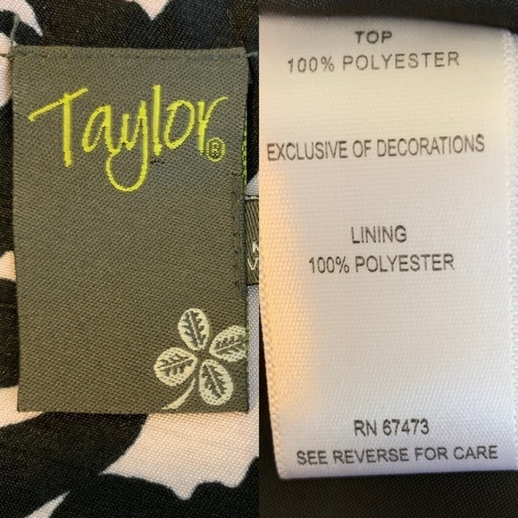 Taylor Blush Pink And Black Size 6 Dress - Picture 8 of 8